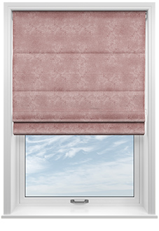 Florence Faux Suede, Petal Pink - Twist&Fit Roman Blind